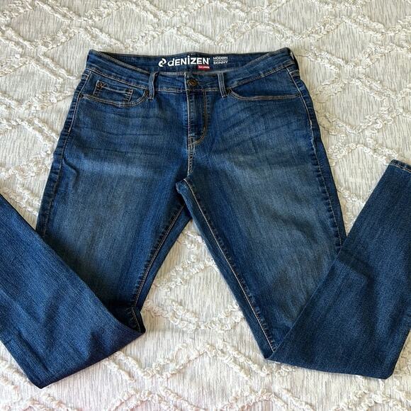 Levi’s Denizen Modern Skinny Women’s Jeans Dark Wash Size 12 - Picture 2 of 8